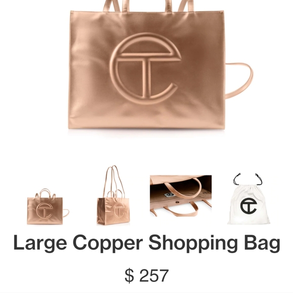 Telfar Large Shopping Tote Copper - Picture 4 of 6
